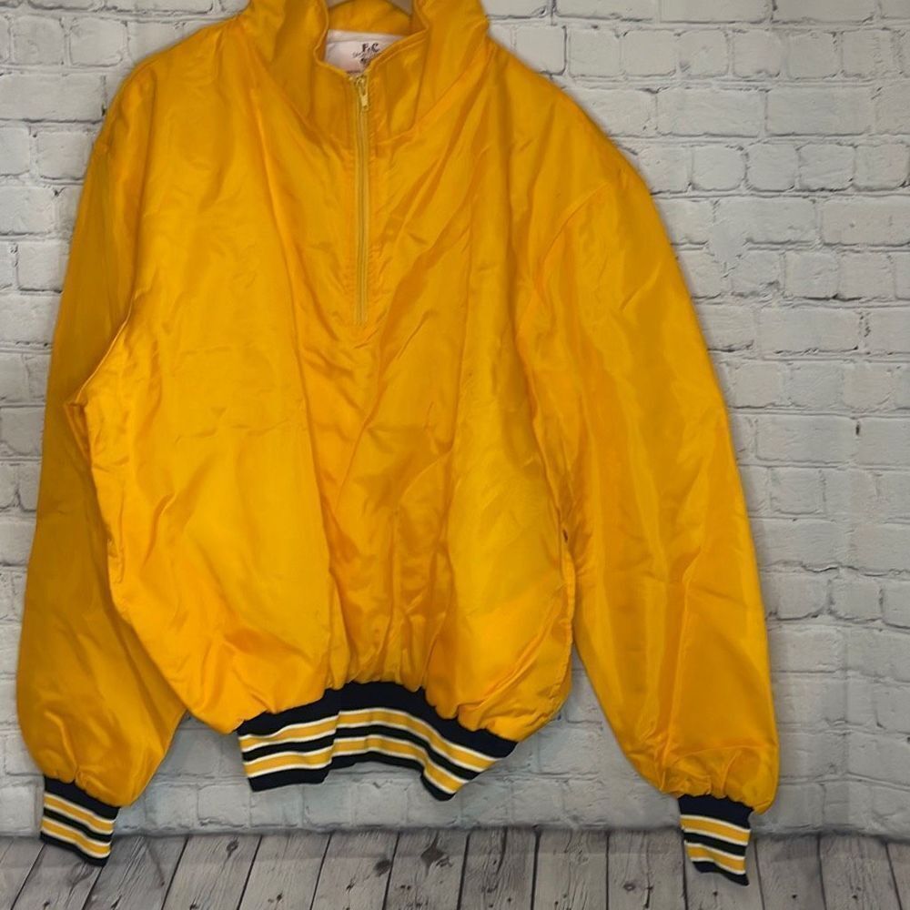 F&C Sportswear Yellow Zip Up Jacket Size xl